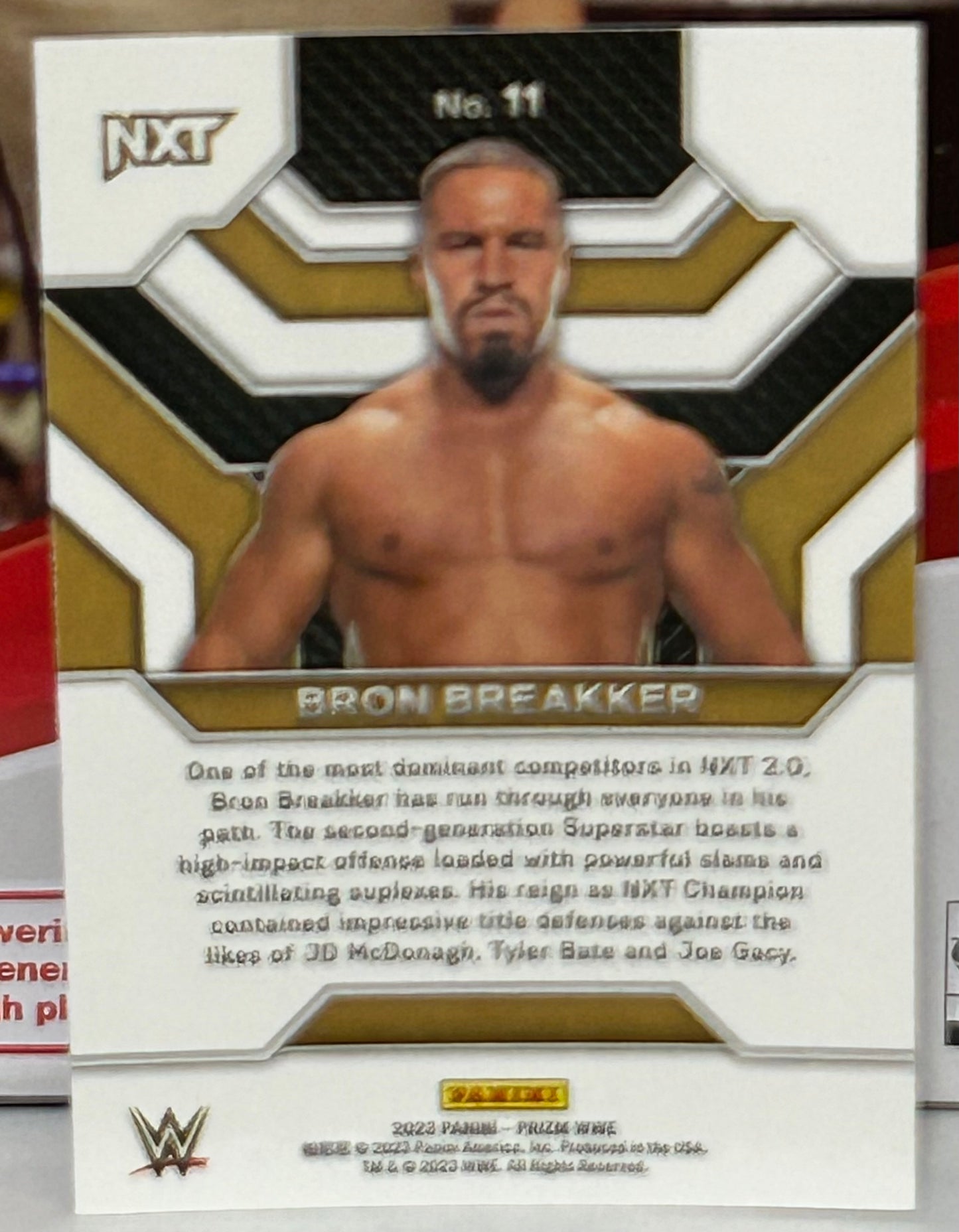 Bron Breakker 2023 WWE Panini Prizm “Top Tier” Insert