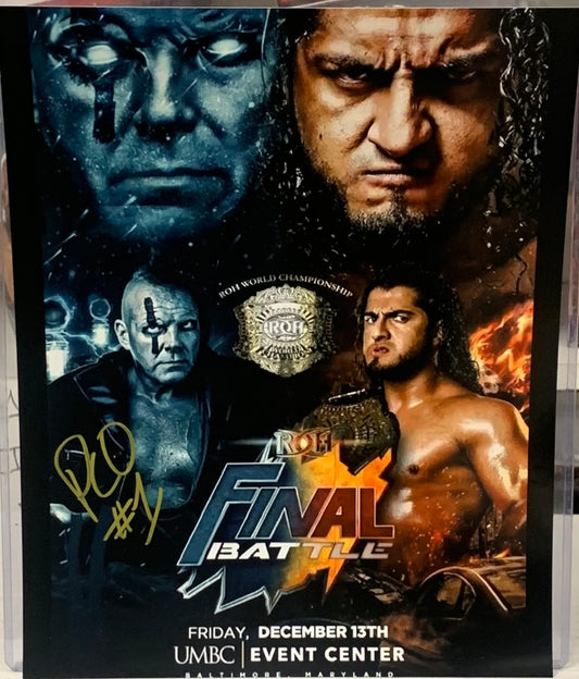 PCO ROH Signed 8x10 Color Photo (Comes w/COA)