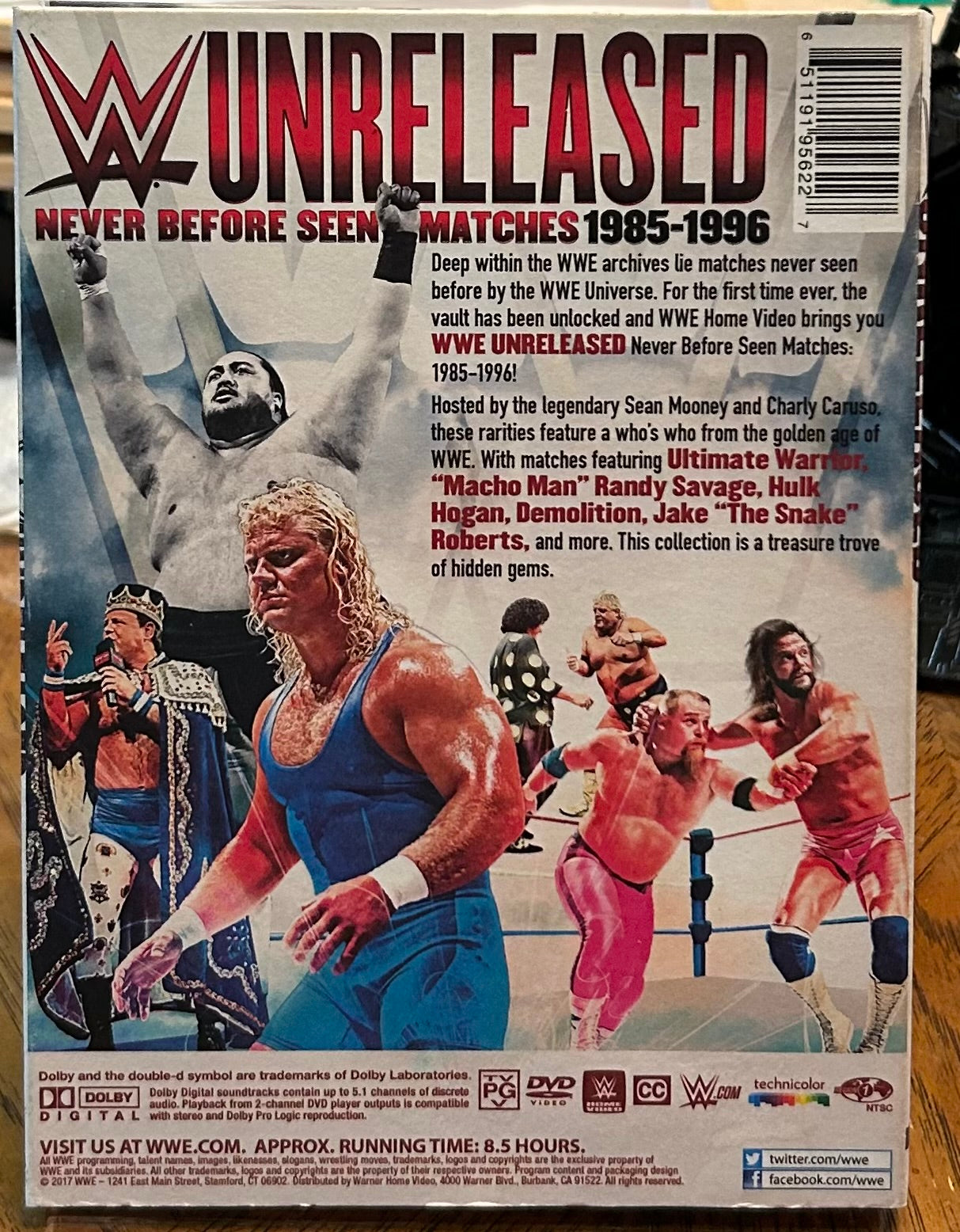 * WWE “Unreleased, Never Before Seen Matches 1986-1995” DVD (3-Disc set)