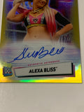 Alexa Bliss 2021 WWE Topps Chrome GOLD REFRACTOR AUTOGRAPHED “On Card Auto” #15/50
