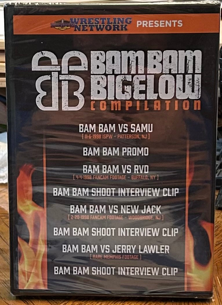 * “Bam Bam Bigelow Compilation” DVD (Sealed) RVD, New Jack, ECW & so much more)