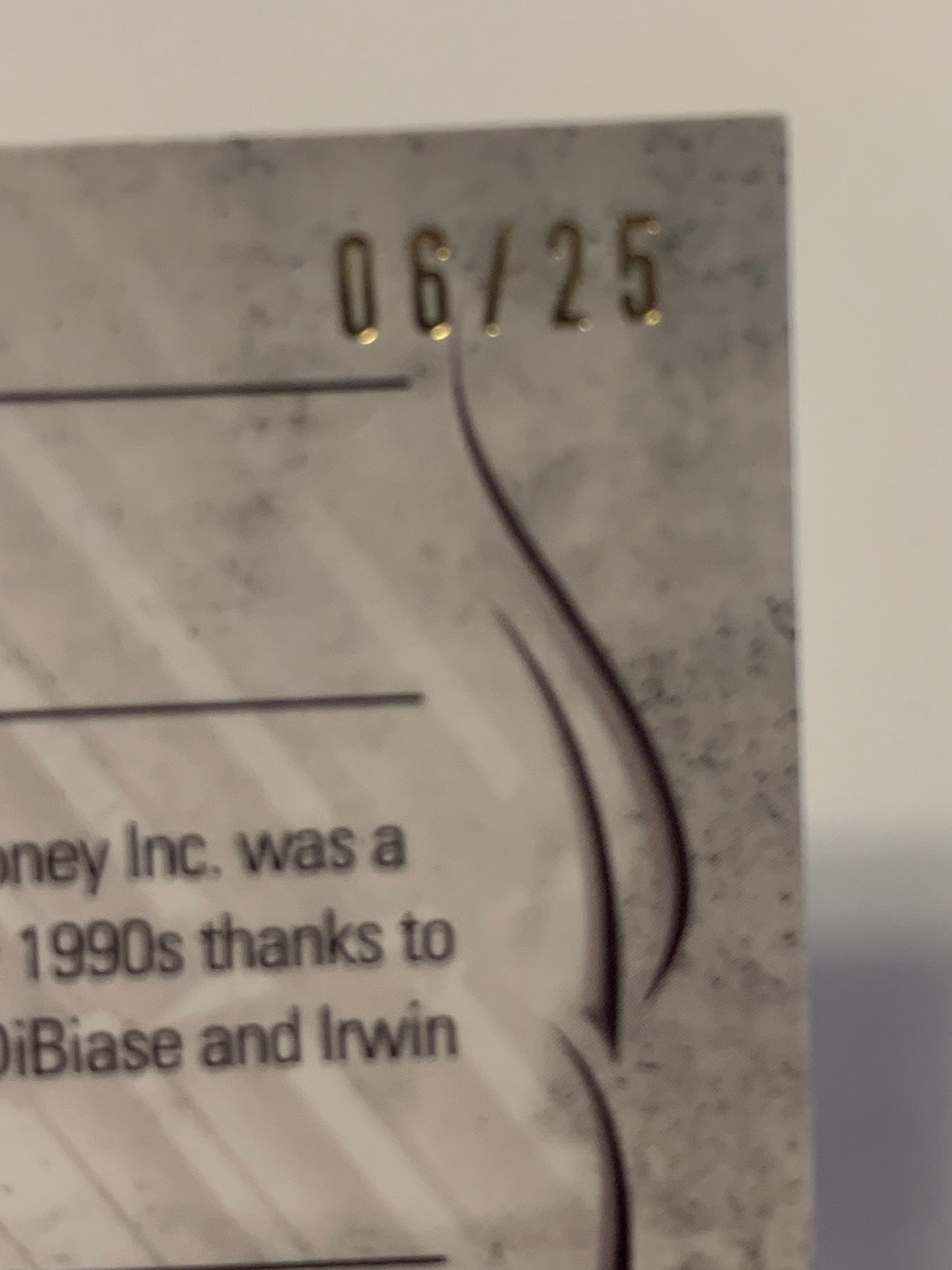 Money Inc (Ted DiBiase & IRS) 2016 WWE Topps Undisputed Blue #6/25