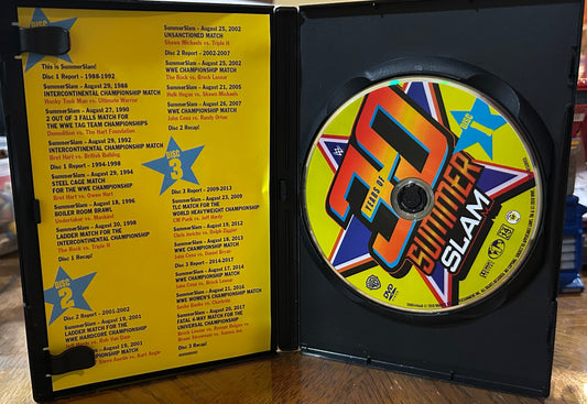 * WWE “30 Years of Summer Slam” DVD (3-Disc set)