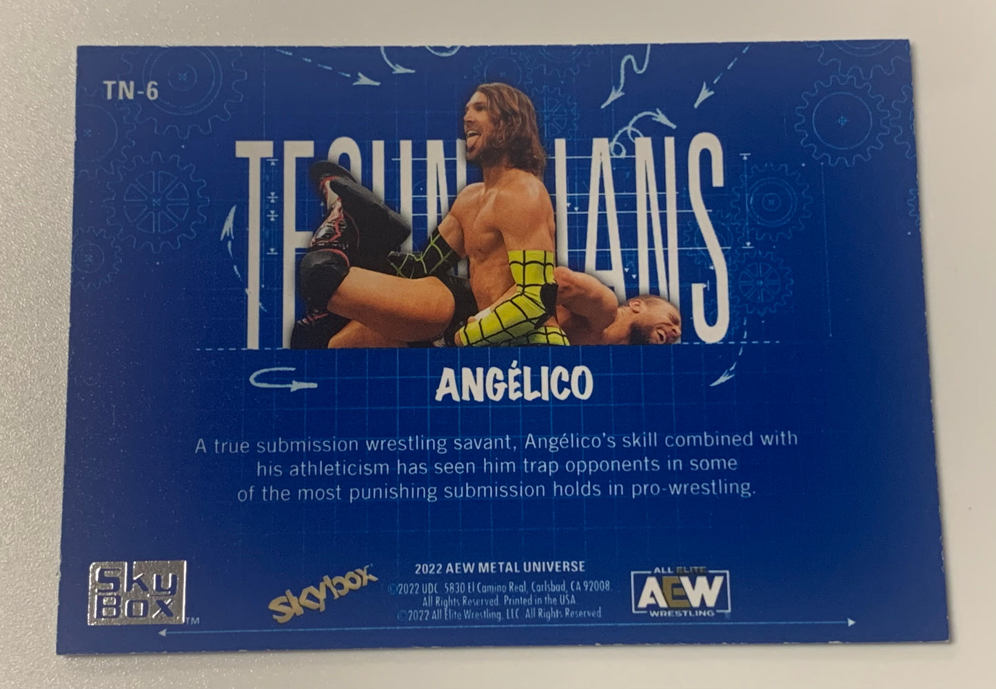 Angelico 2022 AEW Skybox Metal “Technicians” Insert Card