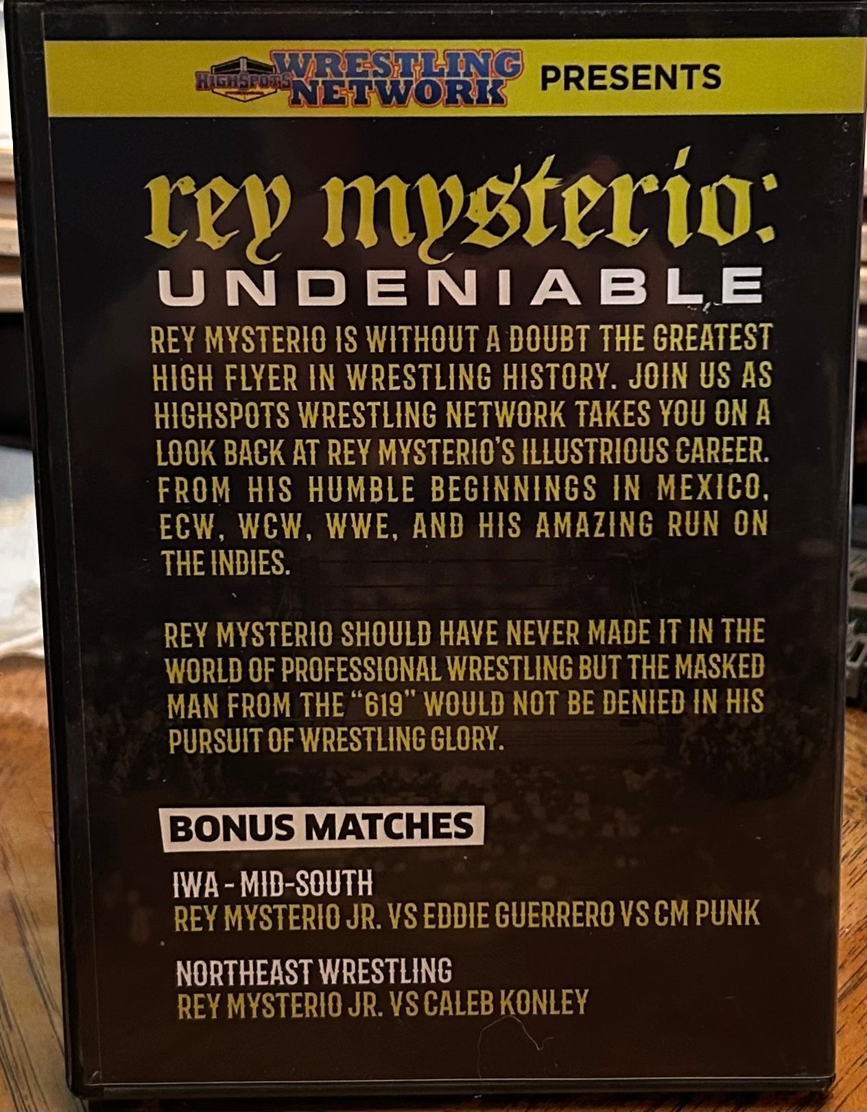 * Rey Mysterio, Undeniable DVD (Eddie Guerrero, CM Punk & much more)