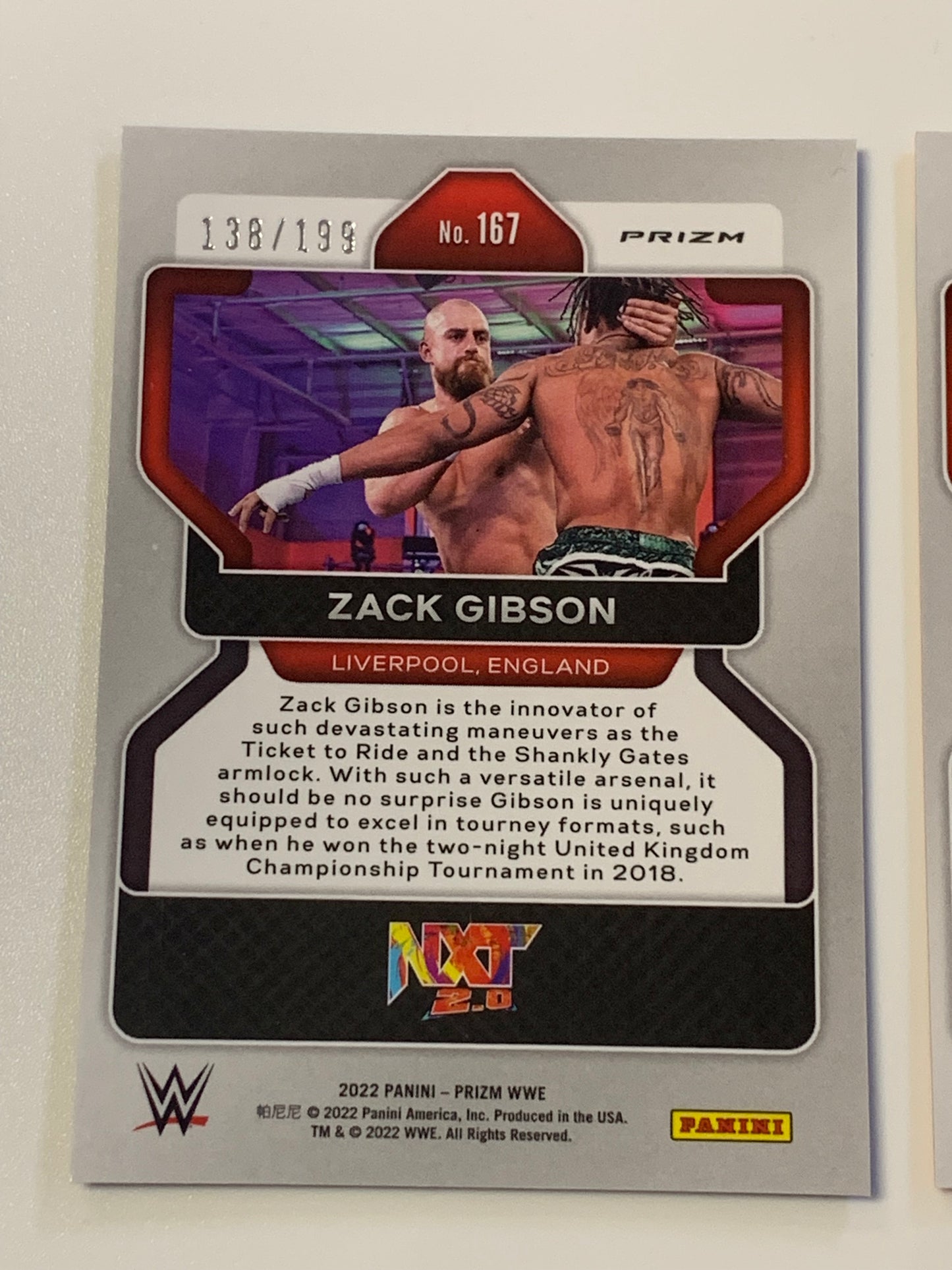 Zack Gibson 2022 Prizm Purple /199 & James Drake Orange /99 (Young Grizzled Vets)