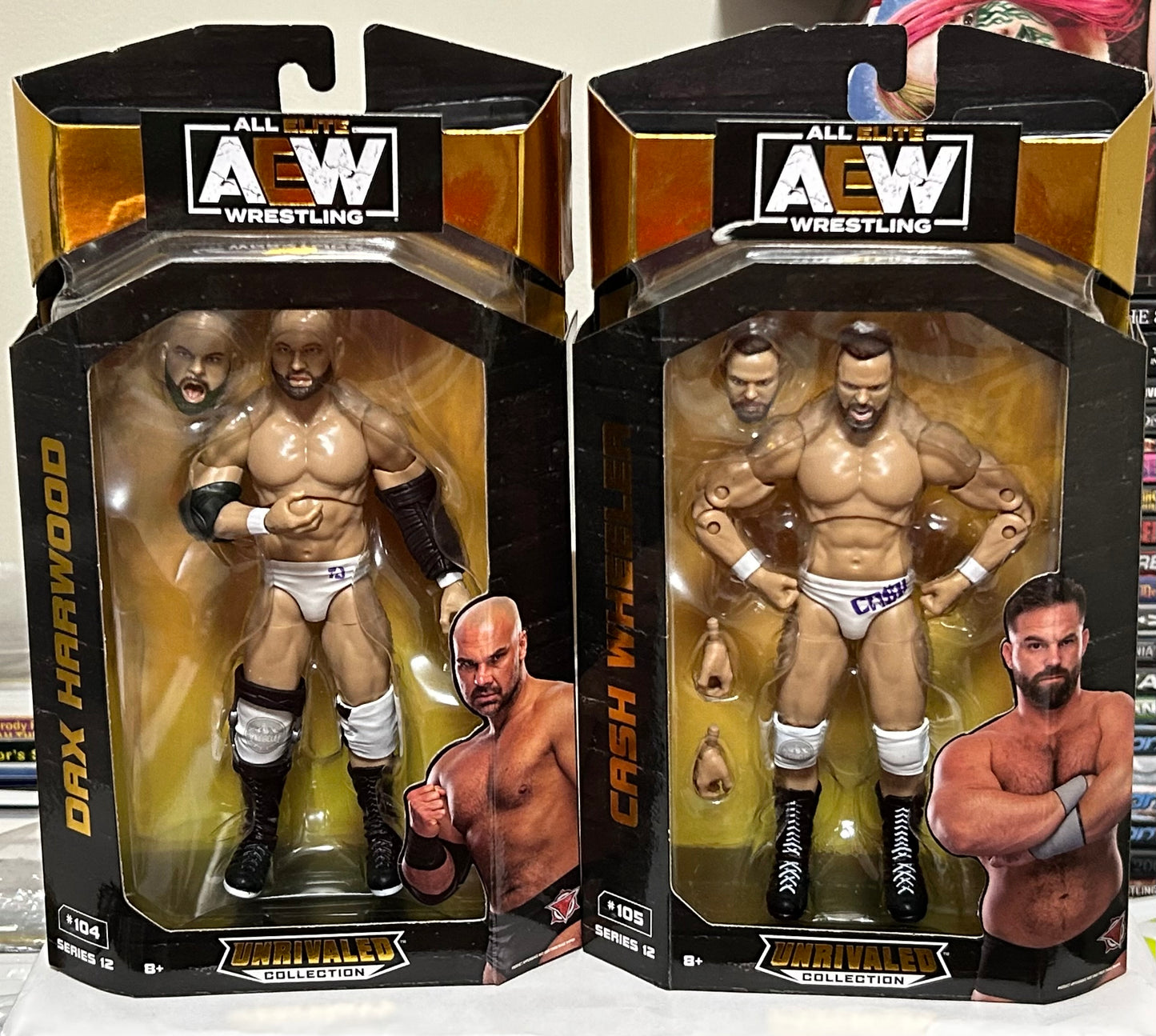 FTR (Dax Harwood & Cash Wheeler) AEW Unrivaled Series 12 Action Figures