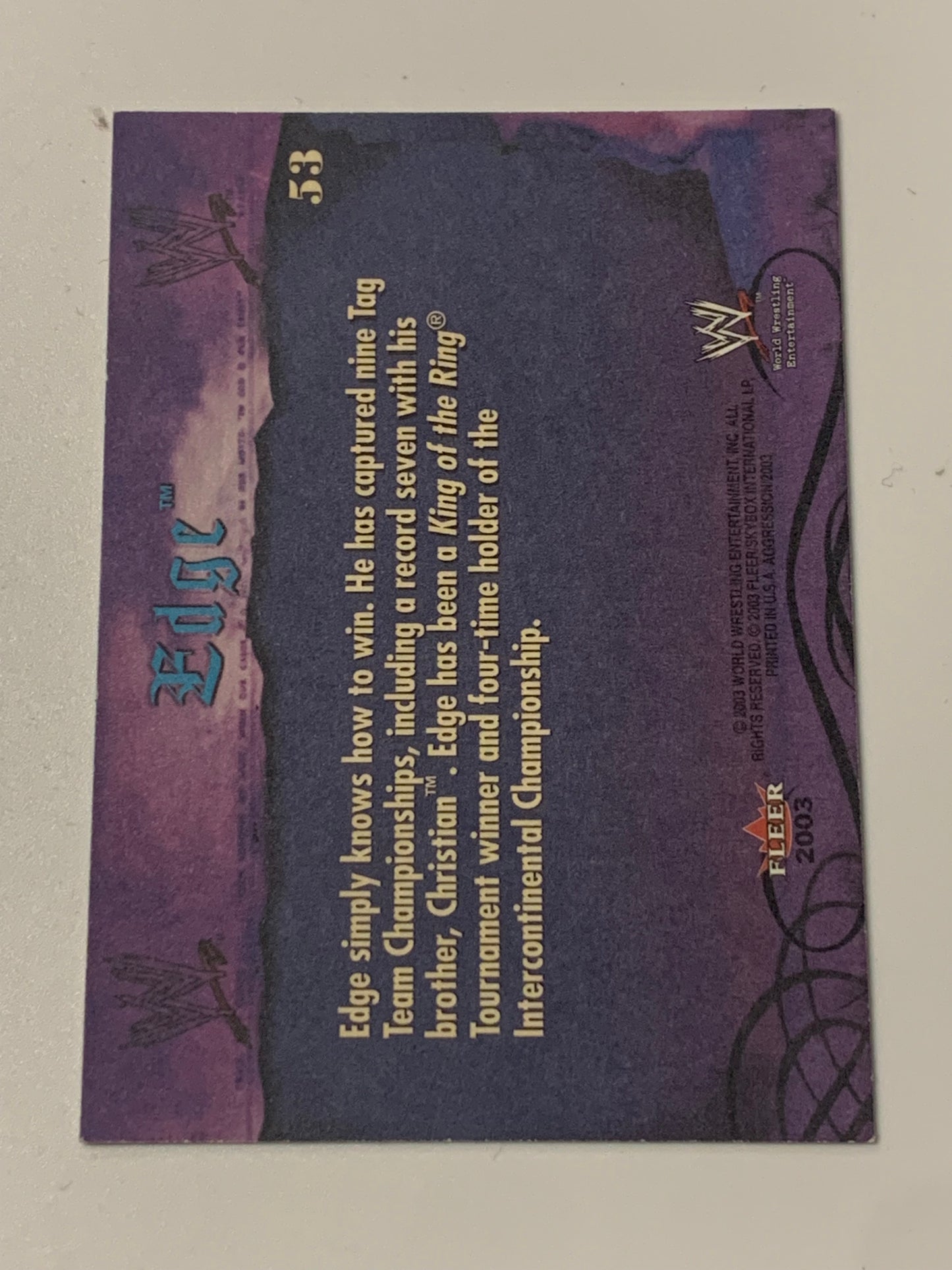 Edge 2003 WWE Fleer #53