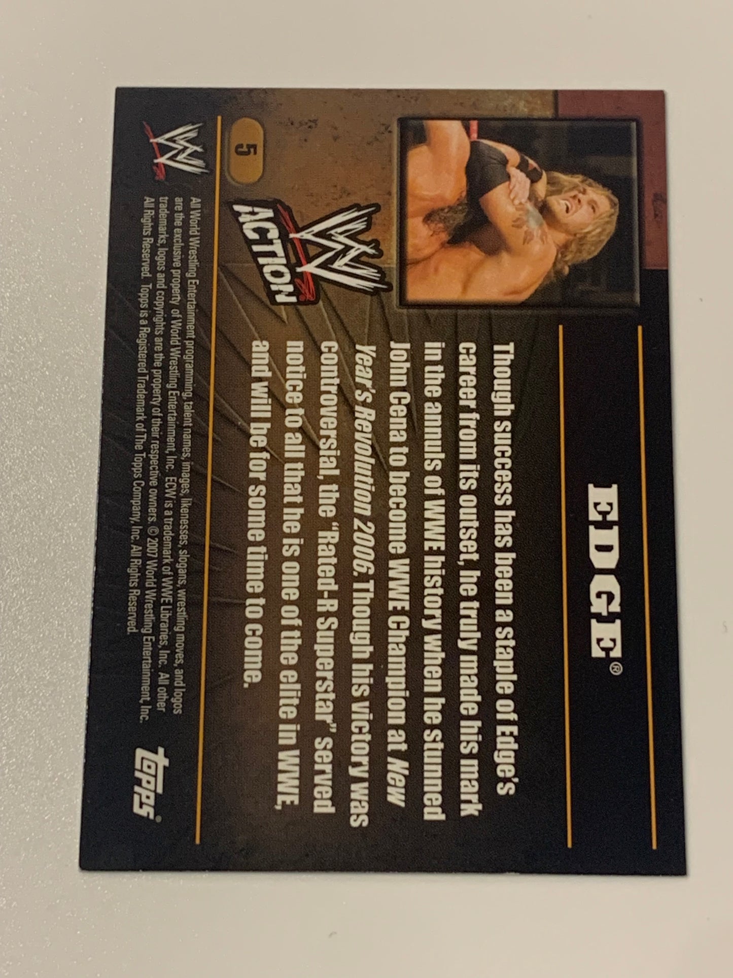 Edge 2007 WWE Topps Action Card