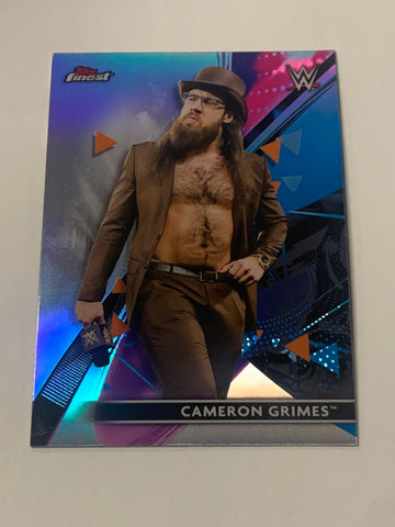 Cameron Grimes 2021 WWE Topps Finest Refractor Card