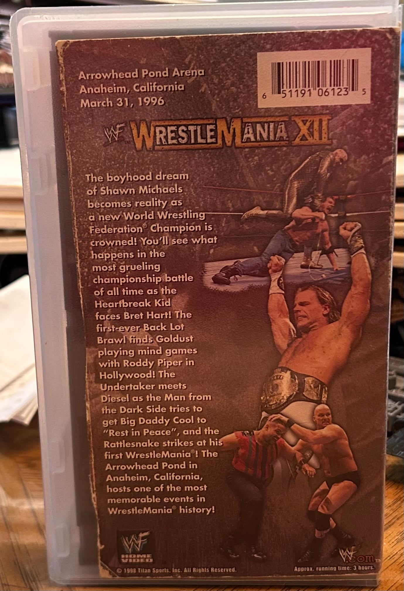 * WWF WWE “Wrestlemania 12” VHS (WWE Home Video)