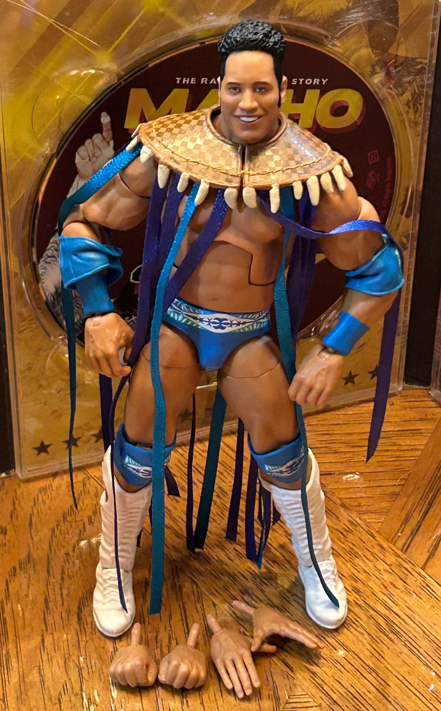 * Rocky Maivia WWE Mattel Elite Action Figure