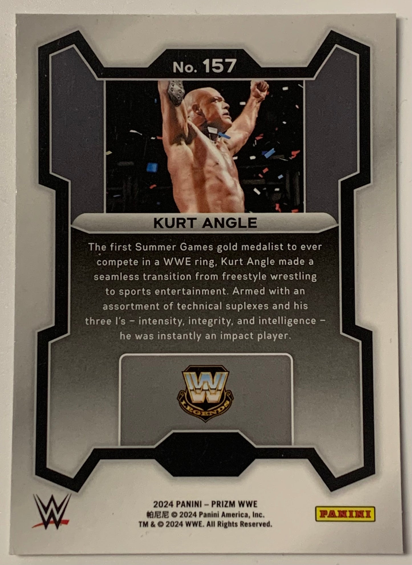 Kurt Angle 2024 WWE Panini Prizm Card