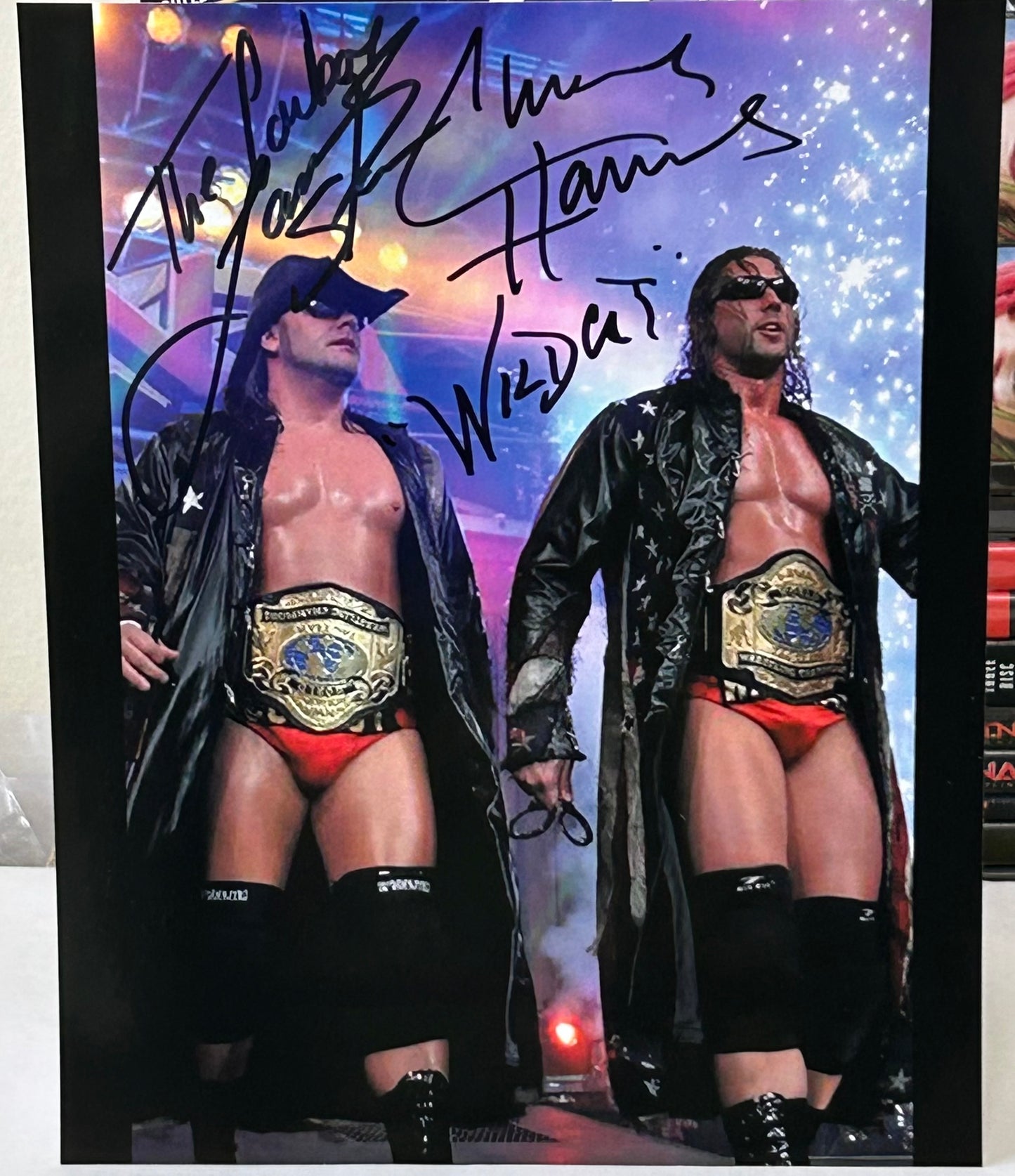 “Wildcat” Chris Harris & “Cowboy” James Storm Dual Signed 8x10 Color Photo (Comes w/COA)
