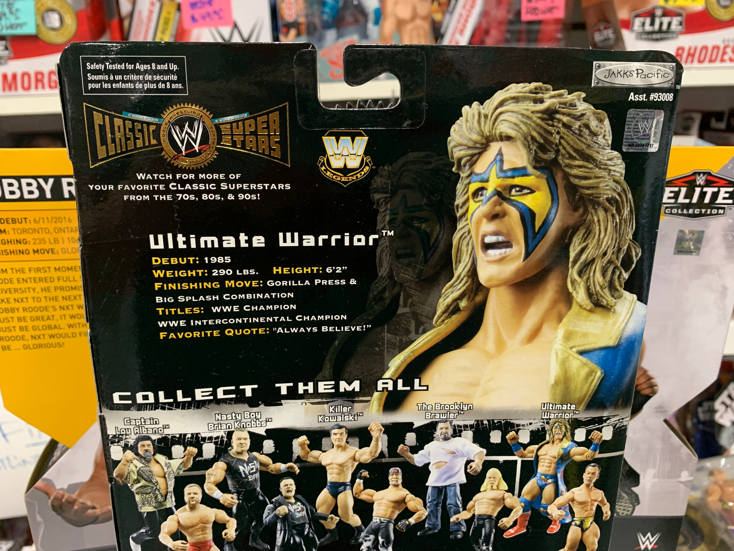 Ultimate Warrior WWF WWE Classic Superstars Action Figure Series 12