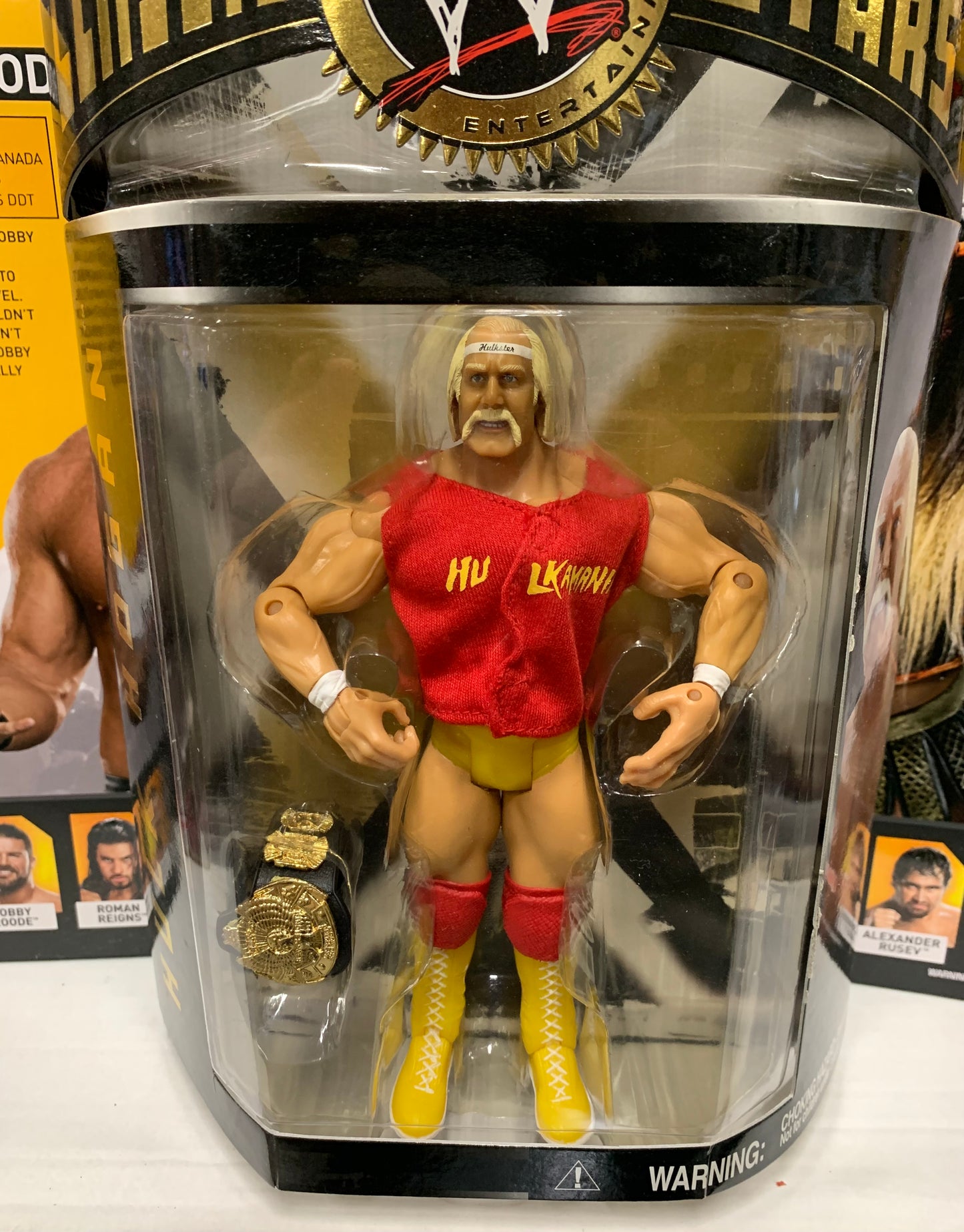 Hulk Hogan WWF WWE Jakks Classic Superstars Action Figure w.Championship Belt