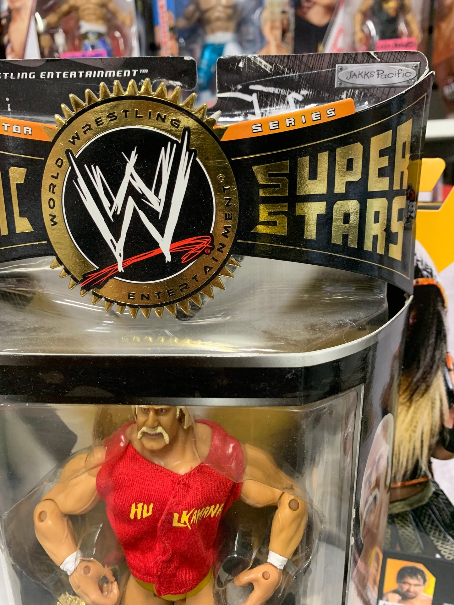 Hulk Hogan WWF WWE Jakks Classic Superstars Action Figure w.Championship Belt