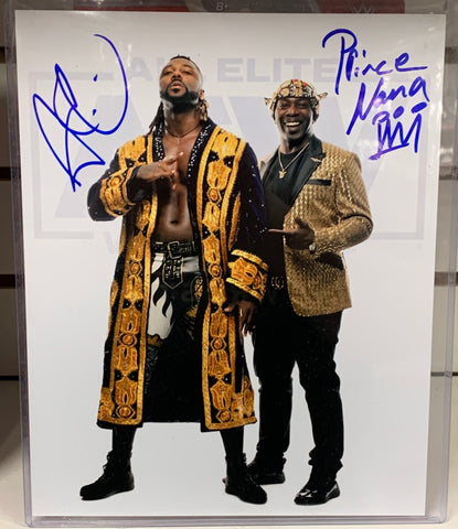 Swerve Strickland & Prince Nana Signed Dual 8x10 Color Photo AEW (Comes w/ a Certificate of Authenticity)