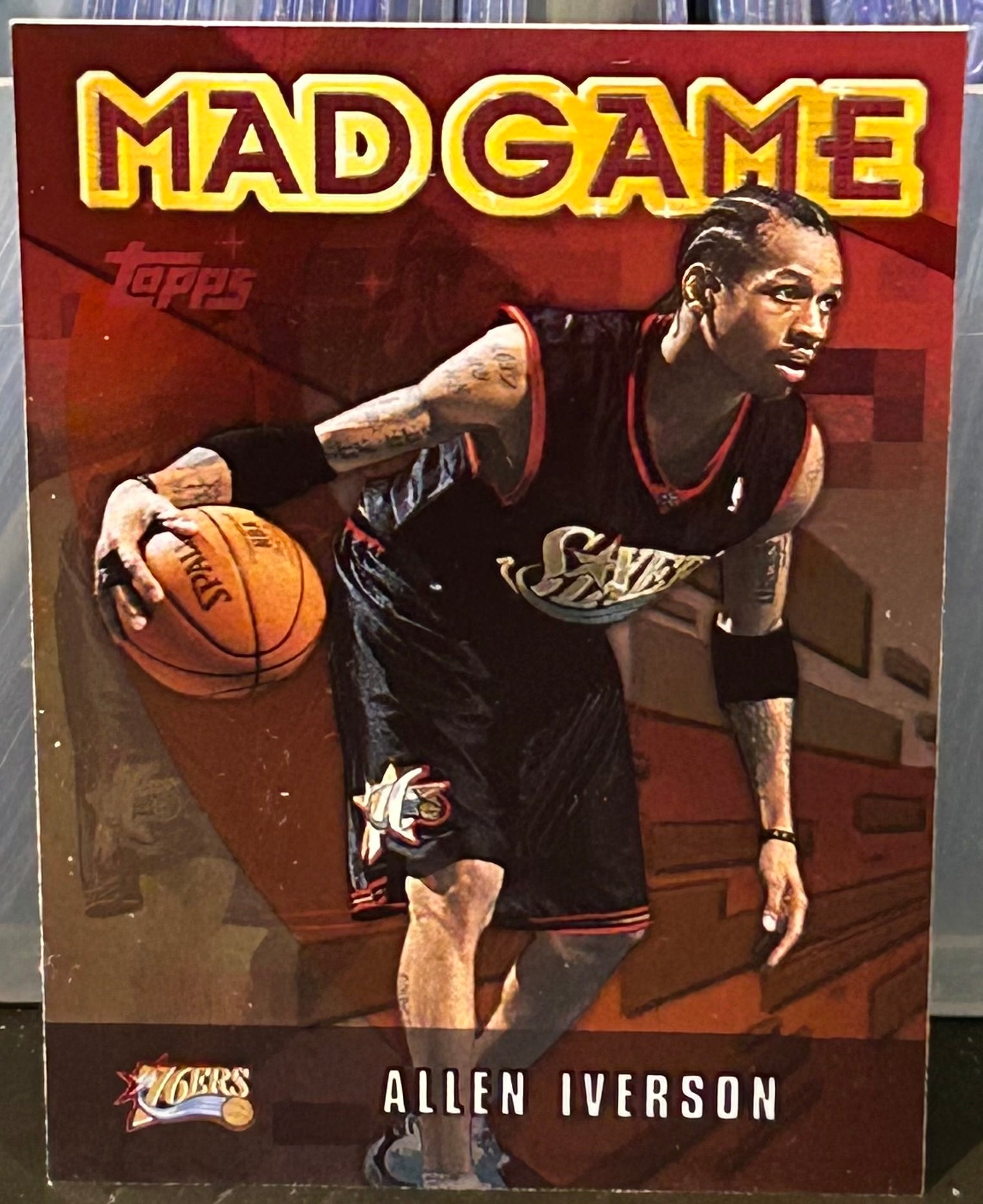 Allen Iverson 2001-02 Topps “Mad Game” Insert Card – The Wrestling