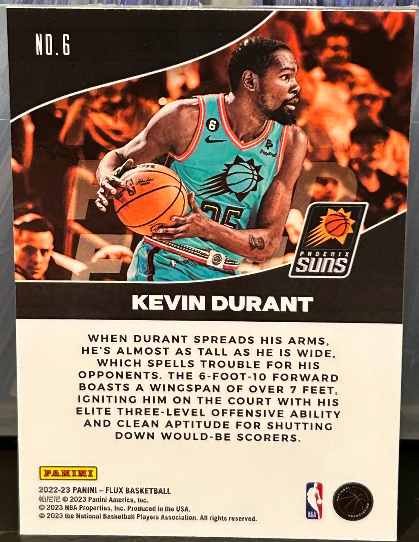 + Kevin Durant 2022-23 Panini Flux “Fluid” Card