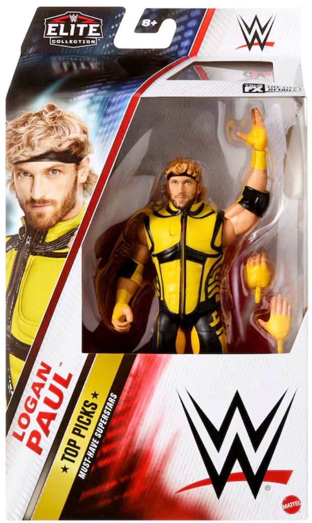 Logan Paul WWE Mattel Elite Top Picks Action Figure (Sealed, Brand New)