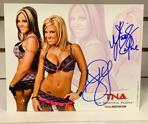 The Beautiful People (Velvet Sky & Madison Rayne) Signed Official TNA Promo (Comes w/ COA)