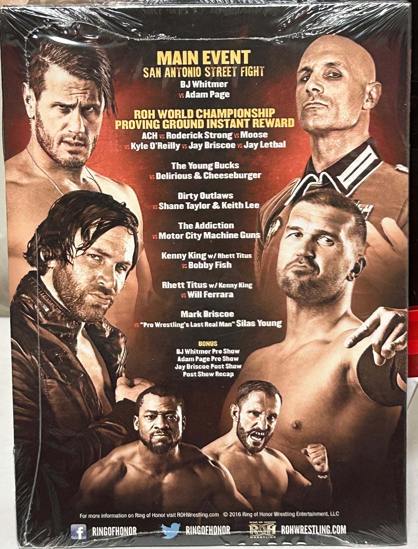 ROH Ring of Honor DVD (Sealed) “Conquest Tour” 4/23/2016 (Page, Jay Briscoe, Lethal)