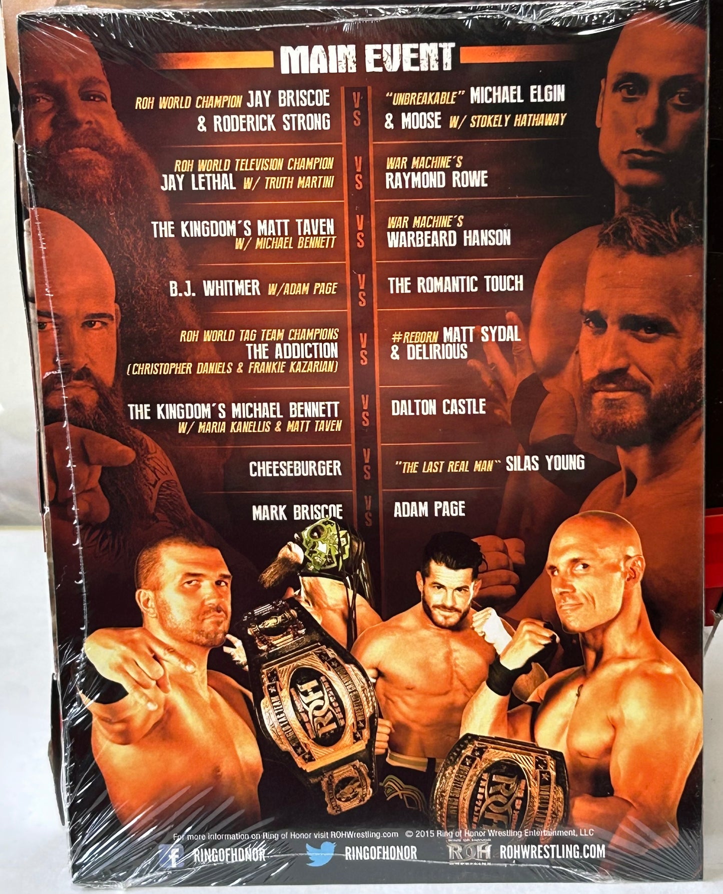 ROH Ring of Honor DVD (Sealed) “Road To Best in the World 2015” 6/5/2015 (Jay Briscoe, Strong, Moose, Elgin & so much more)