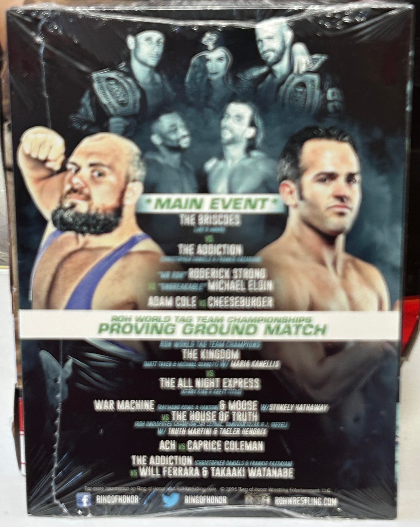 ROH Ring of Honor DVD (Sealed) “Reloaded Tour 2015” 9/25/2015 (Briscoes, The Addiction, Cole)