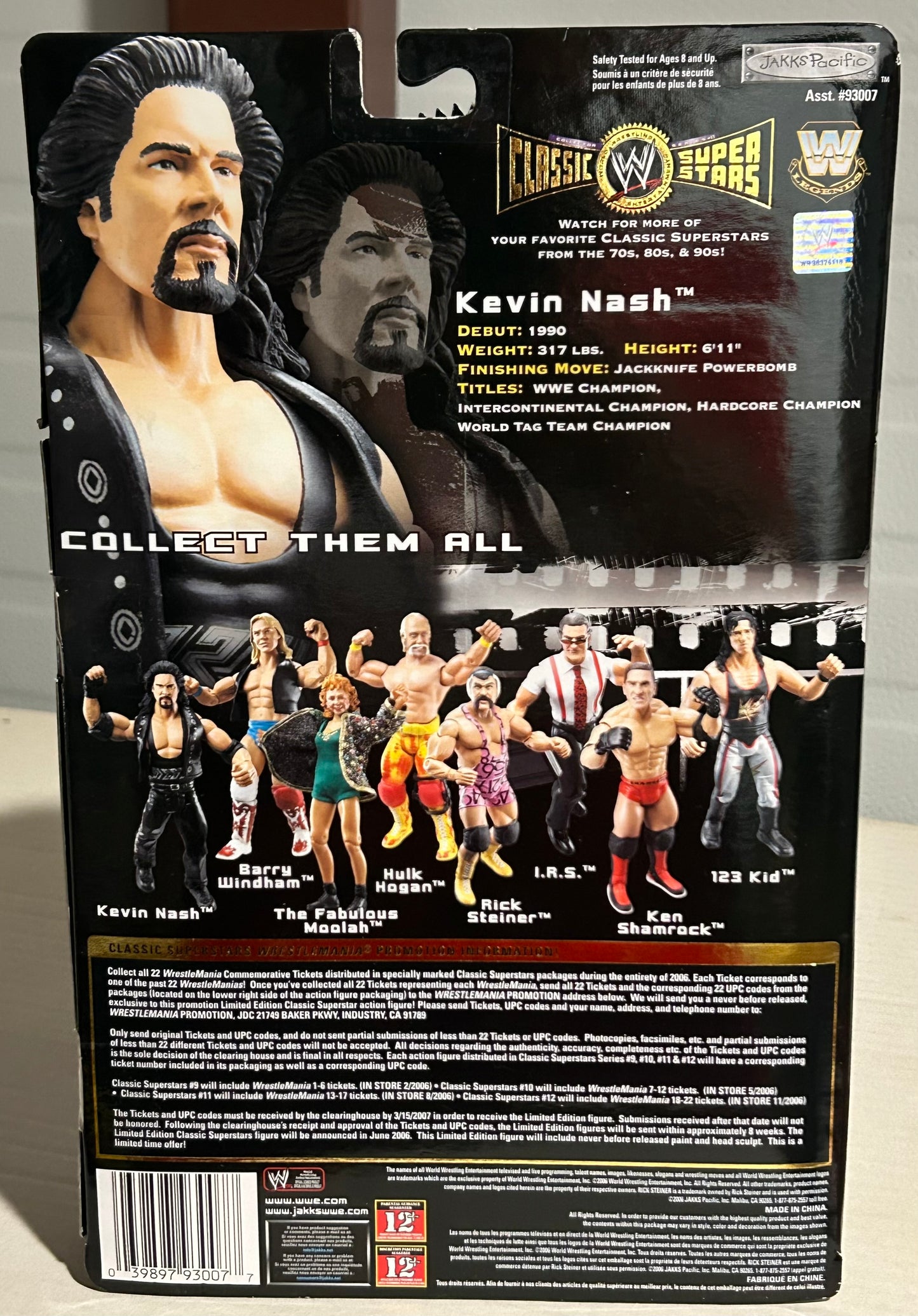 Kevin Nash Signed WWE Jakks Classic Superstars Action Figure (JSA COA)