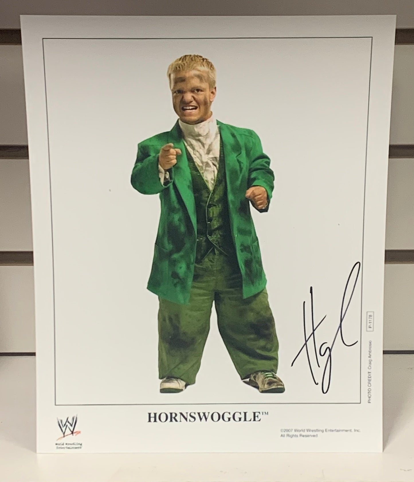 Hornswoggle WWE Signed 8x10 Color Photo