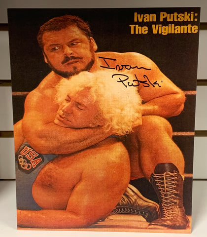 Ivan Putski WWE Signed 8x10 Color Photo
