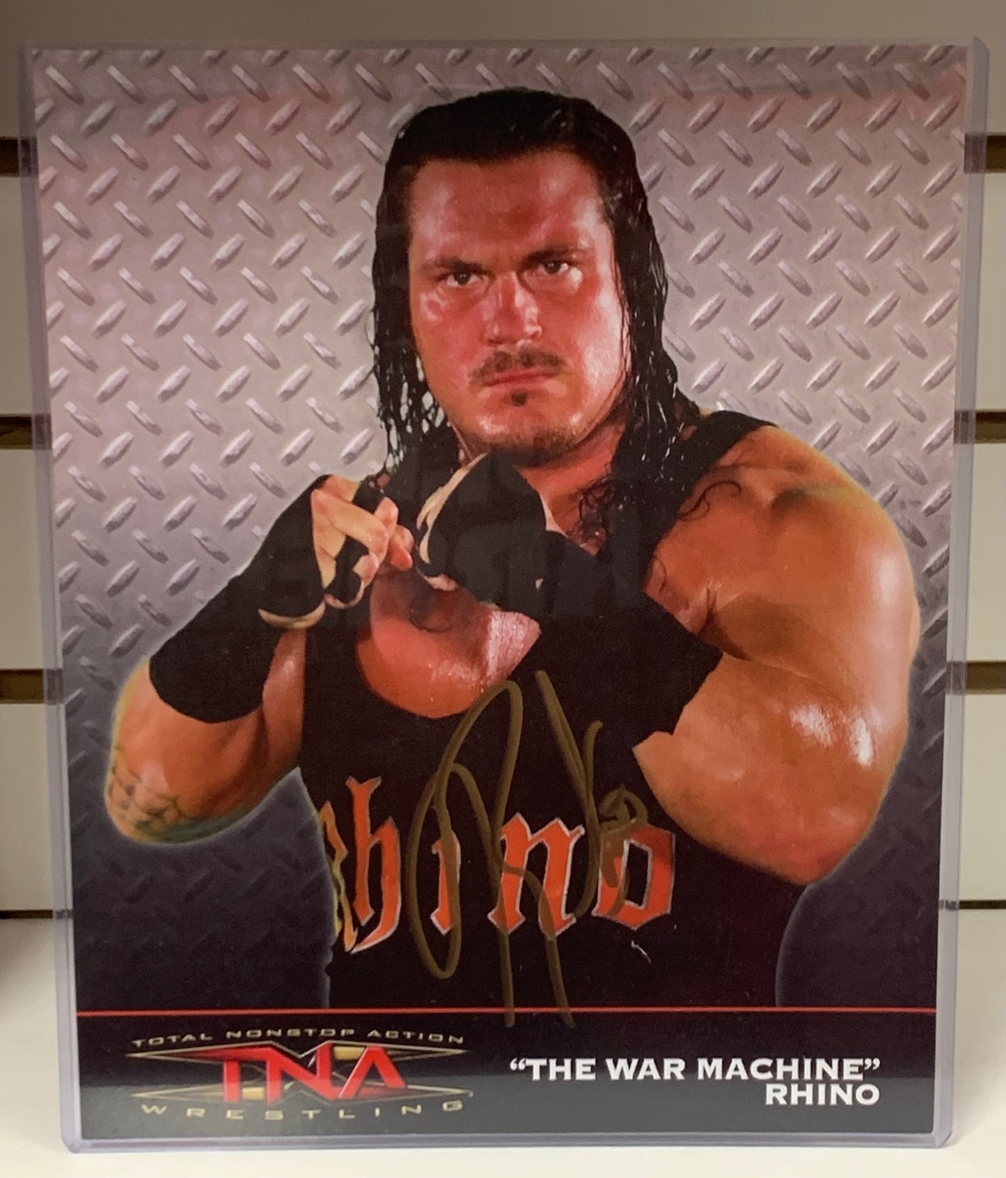 Rhino Signed Official TNA Promo (Comes w/ COA) Rhyno