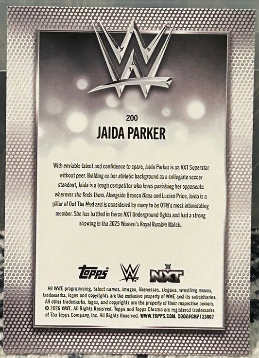 + Jaida Parker 2026 WWE Topps Chrome Card