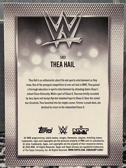 + Thea Hail 2026 WWE Topps Chrome Card