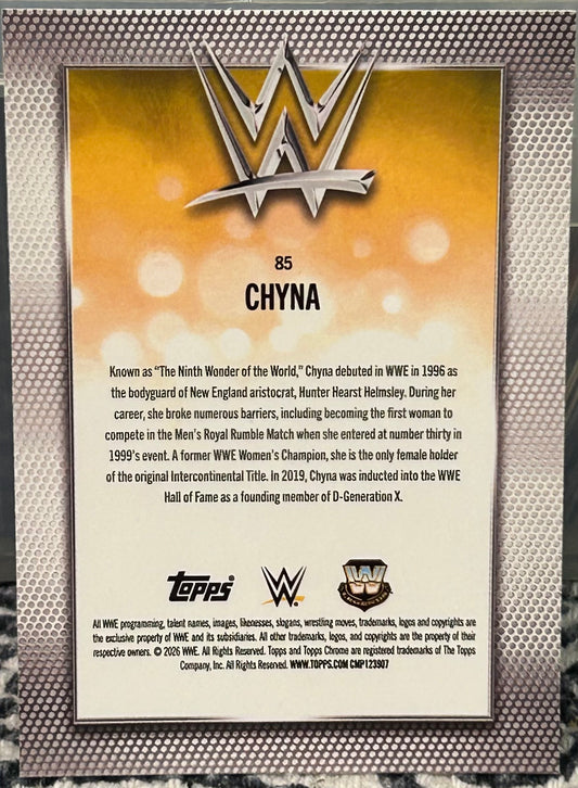+ Chyna 2026 WWE Topps Chrome Card