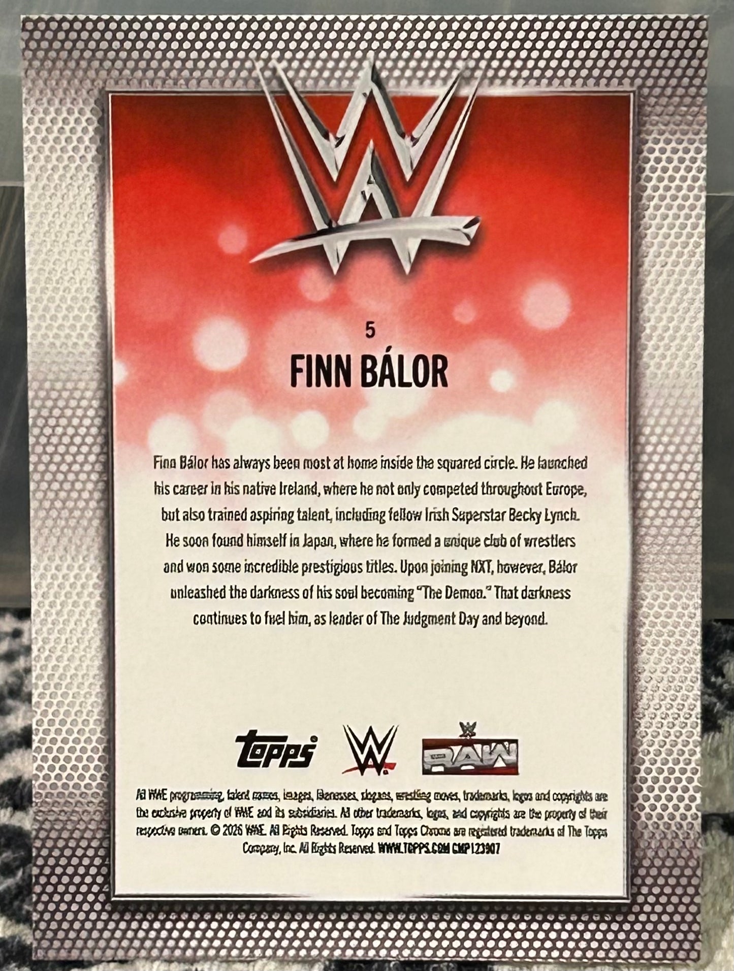 + Finn Balor 2026 WWE Topps Chrome Card