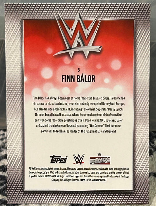 + Finn Balor 2026 WWE Topps Chrome Card