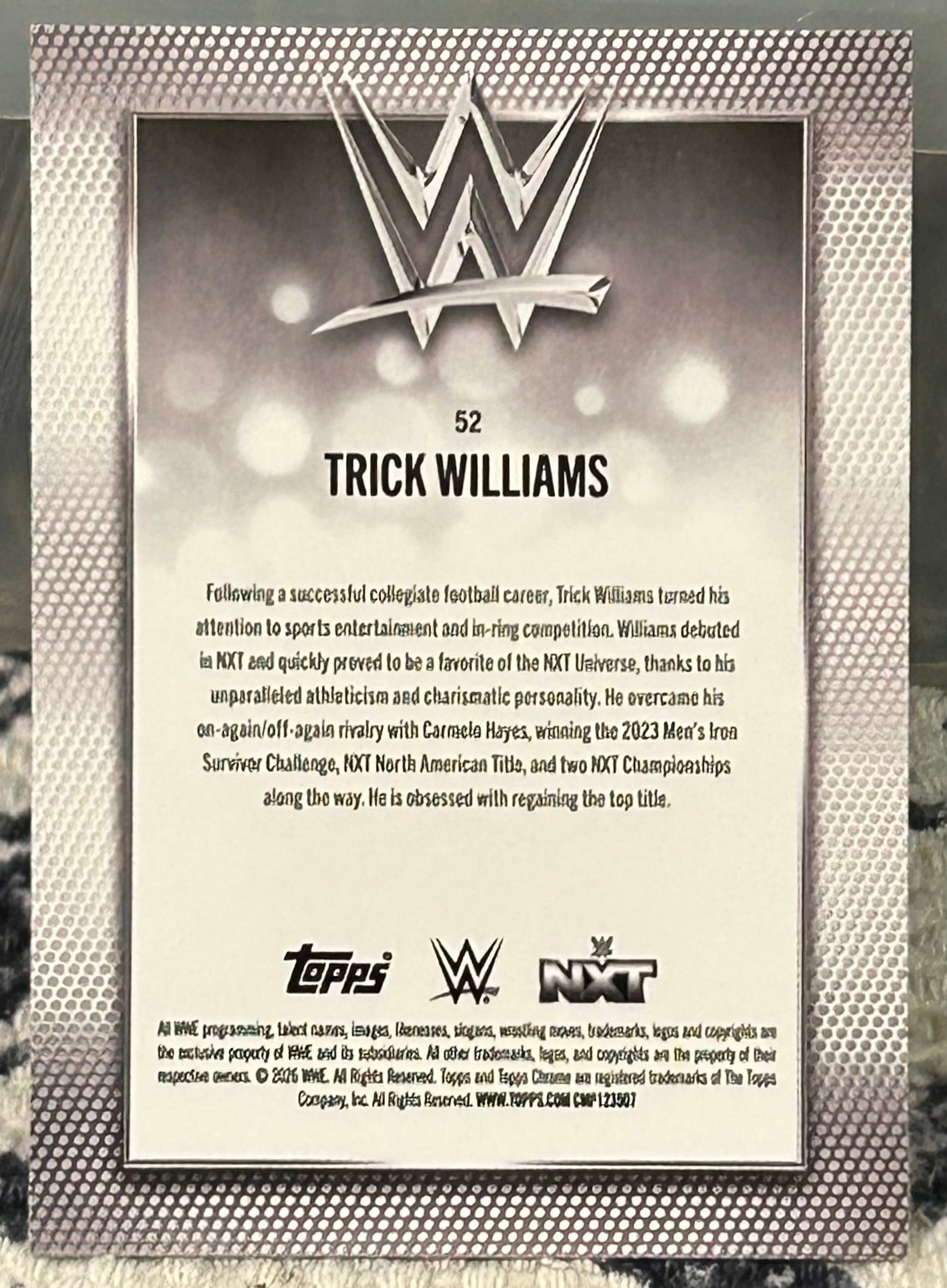 + Trick Williams 2026 WWE Topps Chrome Card