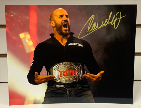 Claudio Castagnoli aka Cesaro Signed ROH 8x10 Color Photo AEW WWE