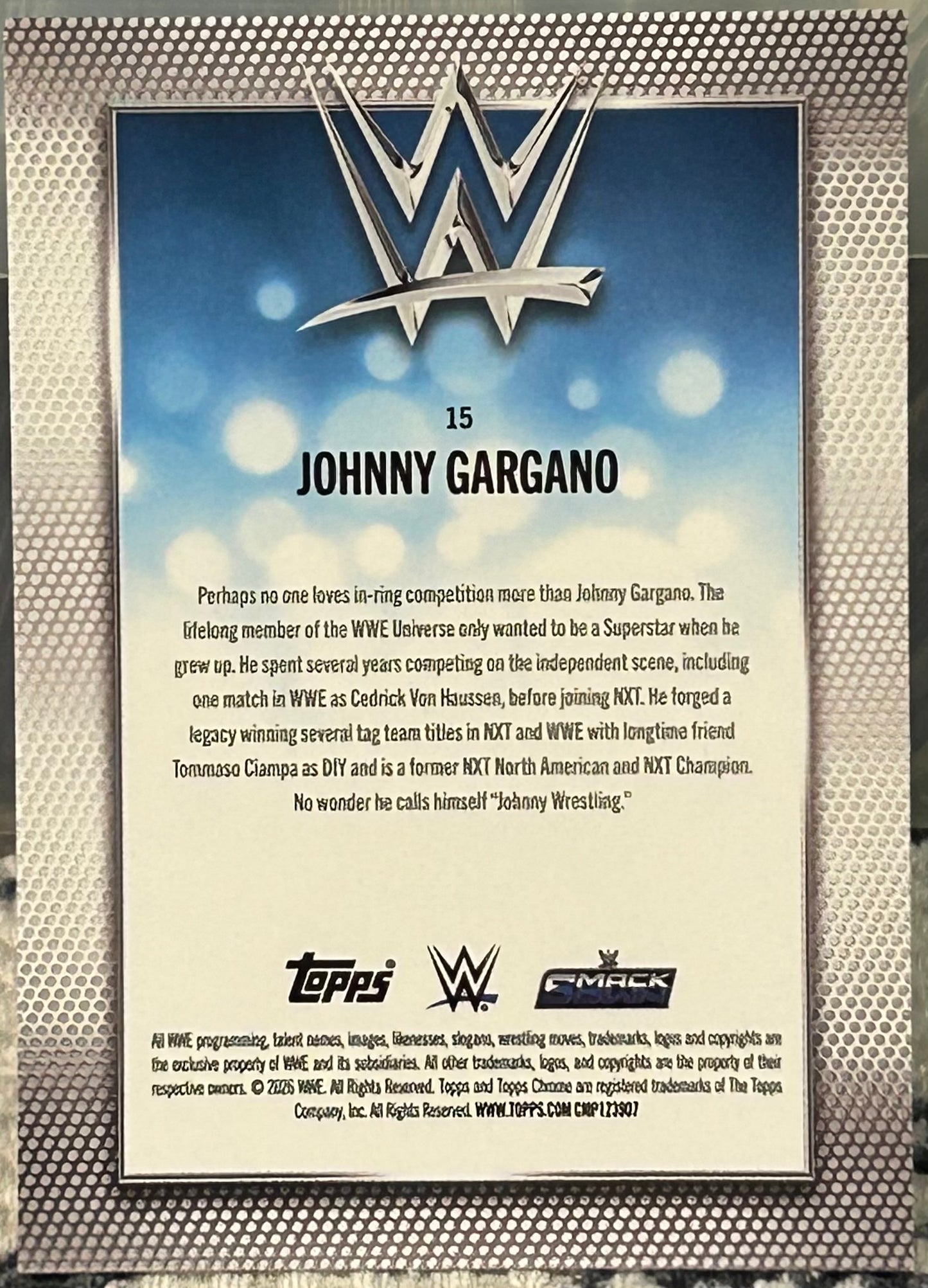 + Johnny Gargano 2026 WWE Topps Chrome Card