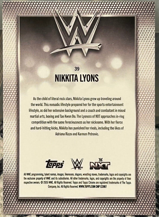 + Nikkita Lyons 2026 WWE Topps Chrome Card