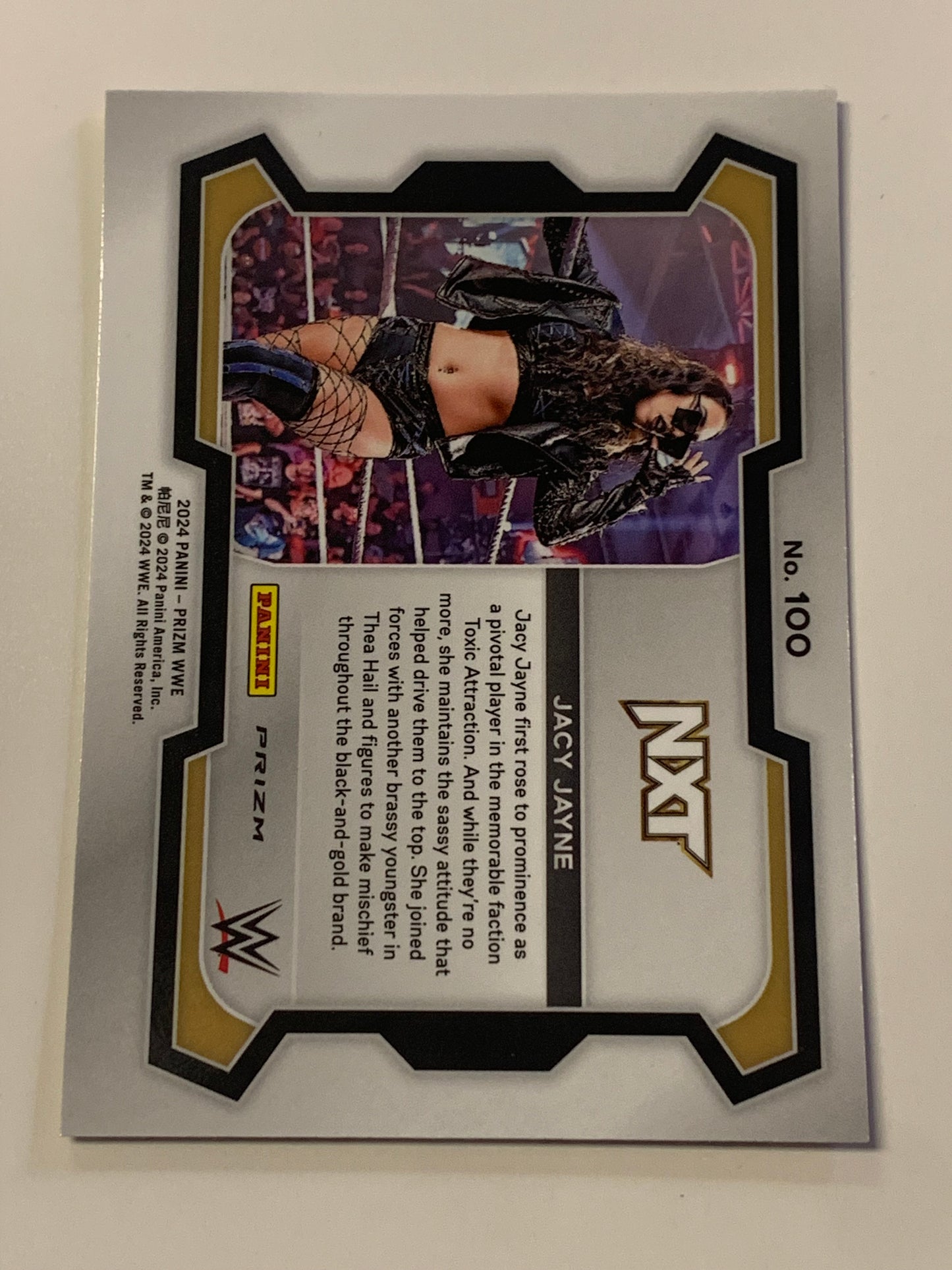 Jacy Jane 2024 WWE Prizm X-Fractor Refractor Card