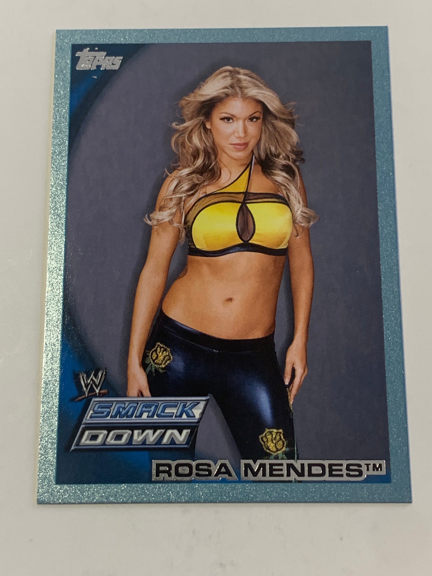 Rosa Mendes 2010 WWE Topps Blue Parallel Card #1632/2010 (Awesome Card)!!!