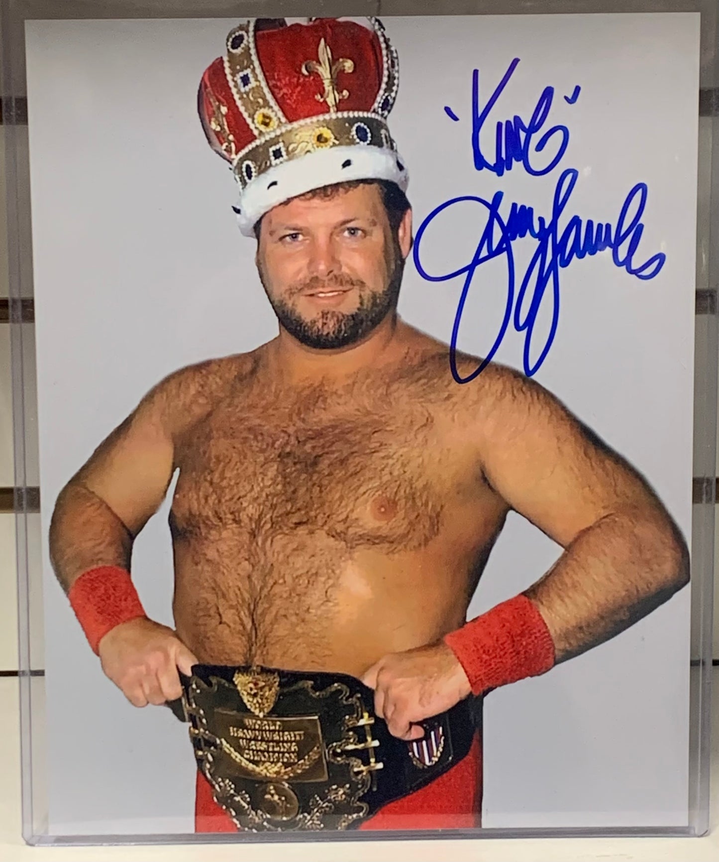 Jerry “The King” Lawler Signed 8x10 Color Photo