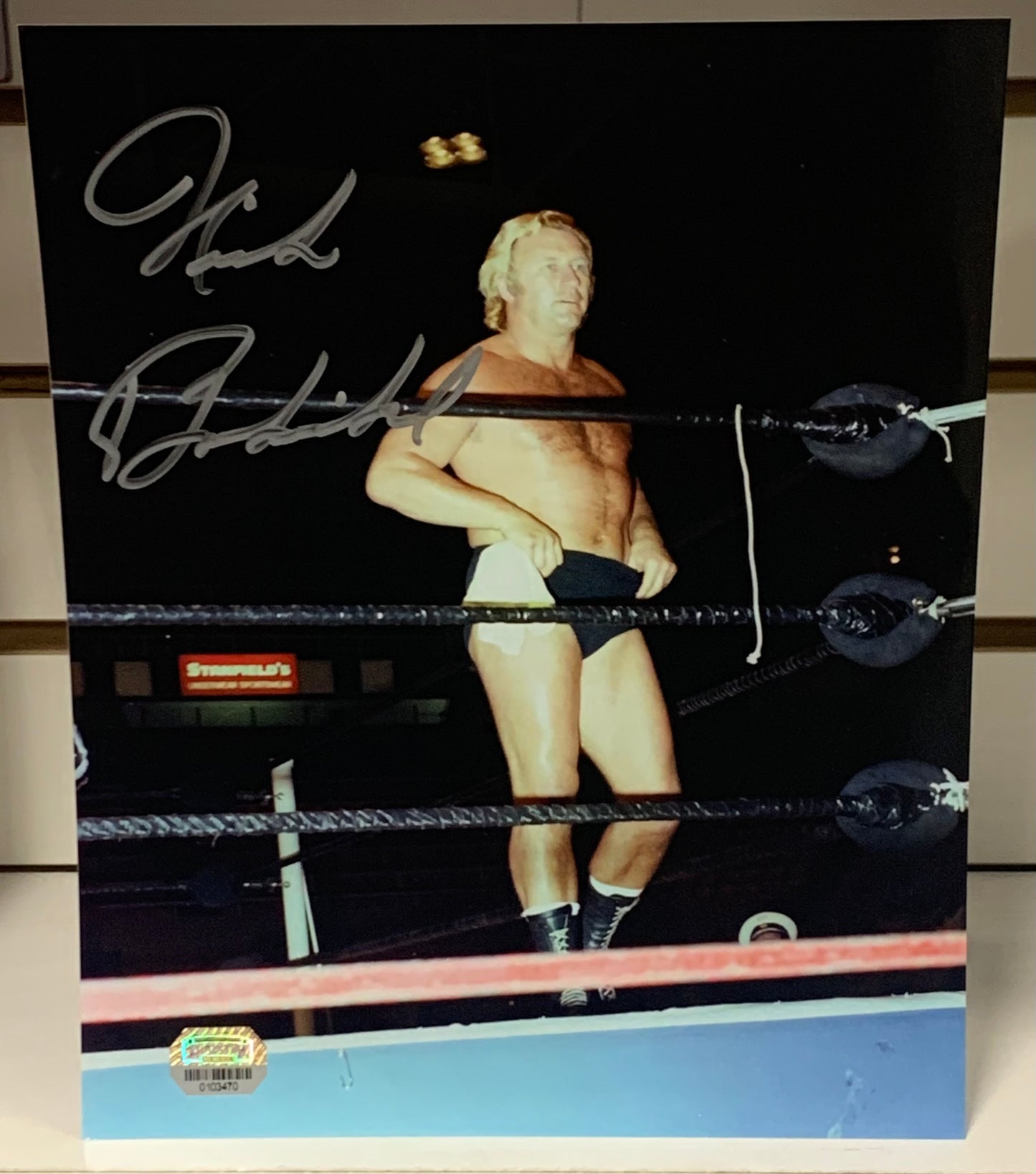 Nick Bockwinkel Signed 8x10 Color Photo (Comes w/COA)