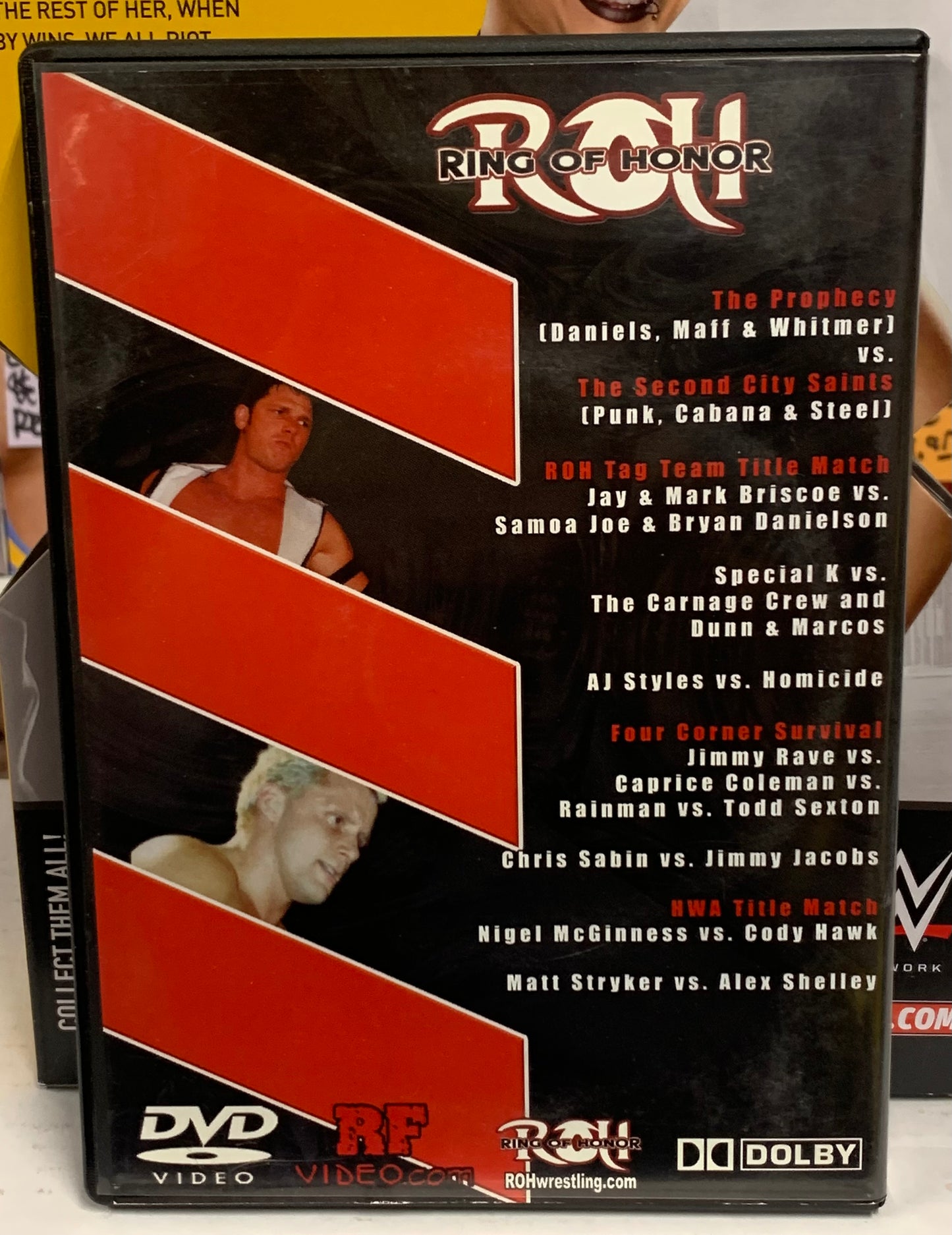 ROH Ring Of Honor DVD “The Battle Lines Are Drawn” 1/10/04 Signed by Colt Cabana