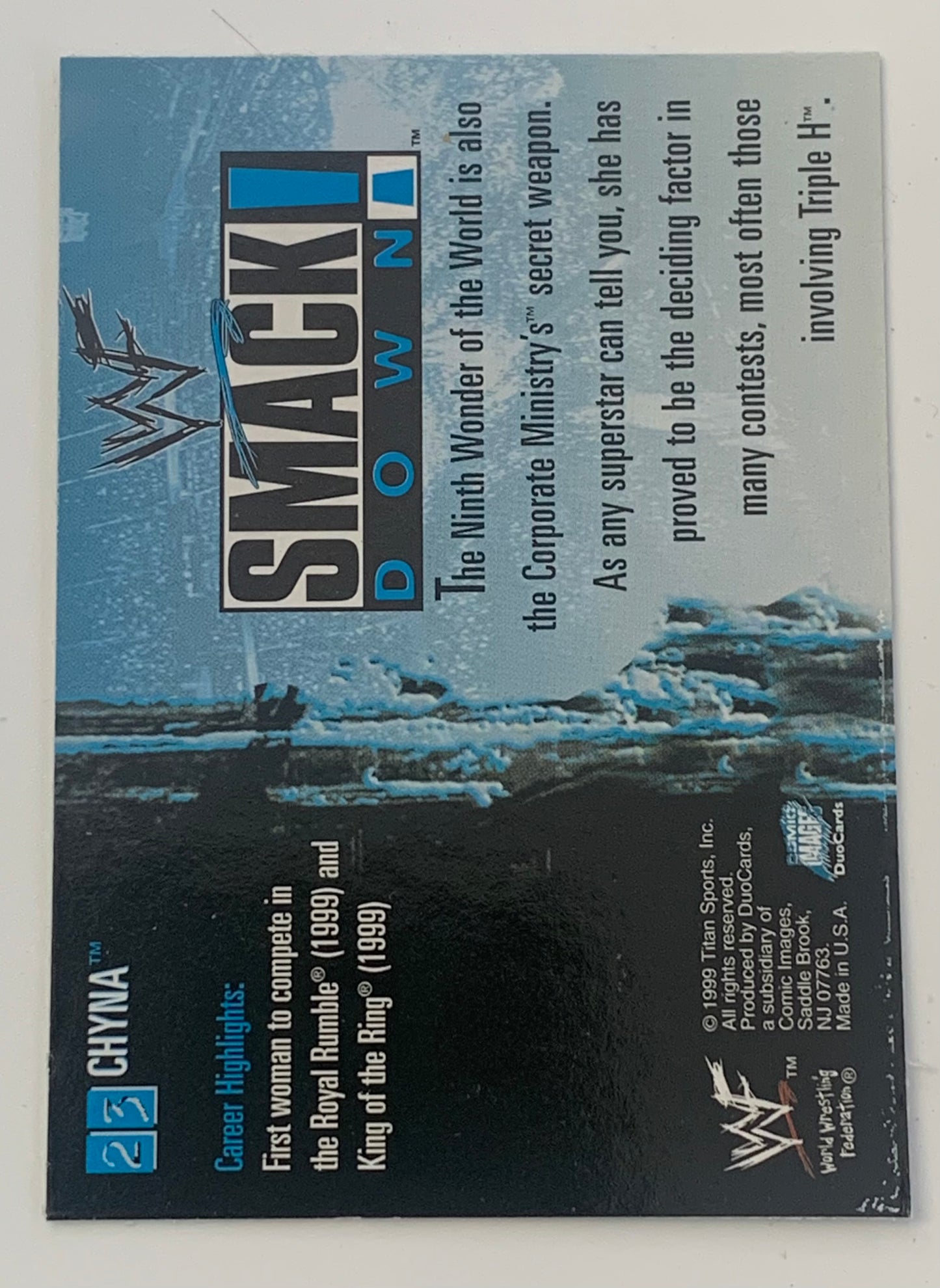 Chyna 1999 WWE Comic Images Card