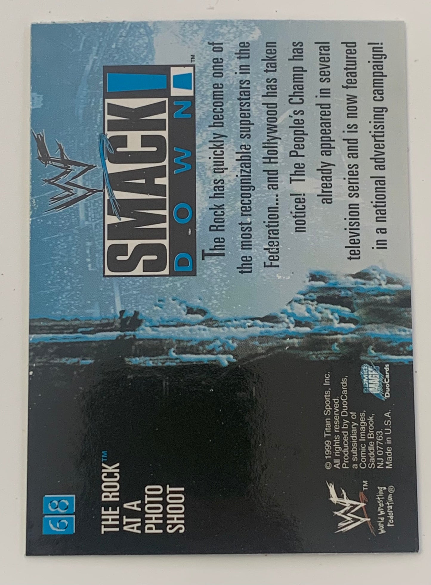 The Rock 1999 WWE Comic Images Card