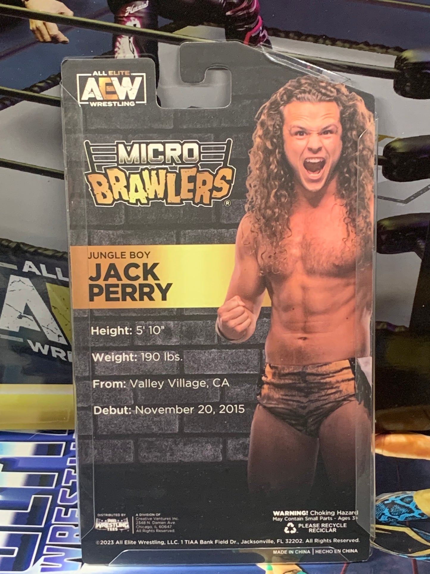 Jungle Boy Jack Perry AEW Micro Brawlers (New in Package)
